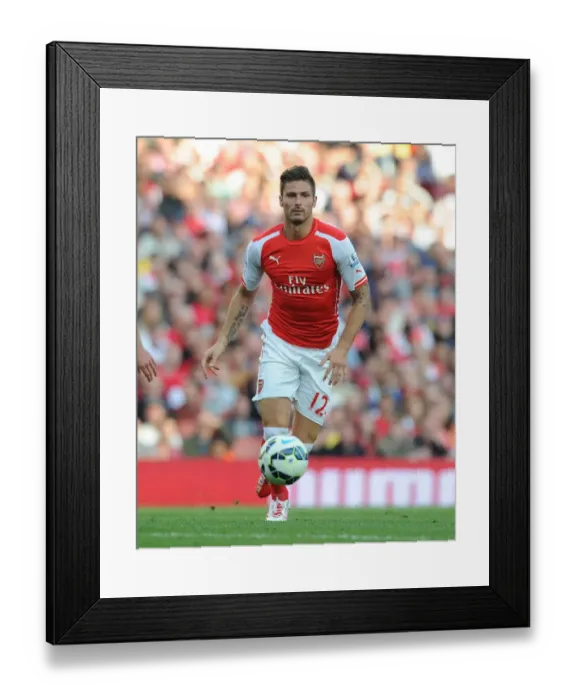 Framed Print : Olivier Giroud in Action: Arsenal vs Crystal Palace, Premier League 2014 / 15 Framed Print : Olivier Giroud in Action: Arsenal vs Crystal Palace, Premier League 2014 / 15