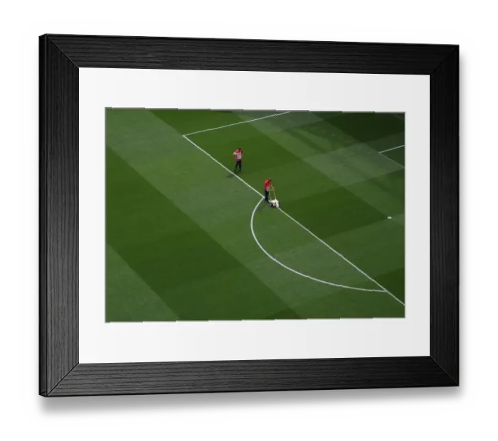 Framed Print : Arsenal's East Stand at Emirates Stadium - Pre-Match (Arsenal vs Crystal Palace, 2014 / 15)