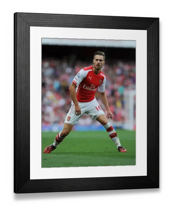 Framed Print : Aaron Ramsey in Action: Arsenal vs Crystal Palace, Premier League 2014 / 15