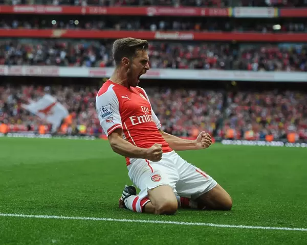 Arsenal's Aaron Ramsey Scores His Second Goal Against Crystal Palace (2014 / 15): The Emirates Thriller