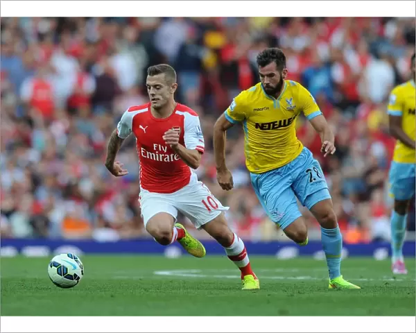 Jack Wilshere Outmaneuvers Joe Ledley: Arsenal vs Crystal Palace, Premier League 2014 / 15
