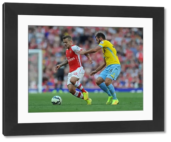 Jack Wilshere Outsmarts Joe Ledley: Arsenal vs Crystal Palace, Premier League 2014 / 15 - Wilshere's Slick Move Past Ledley