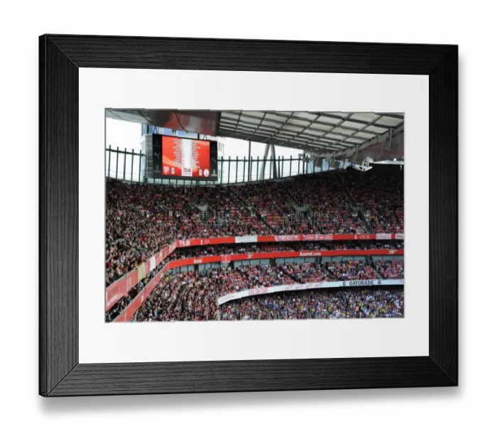 Framed Print : Big screen. Arsenal 2: 1 Crystal Palace. Barclays Premier League. Emirates Stadium, 16  /  8  /  14