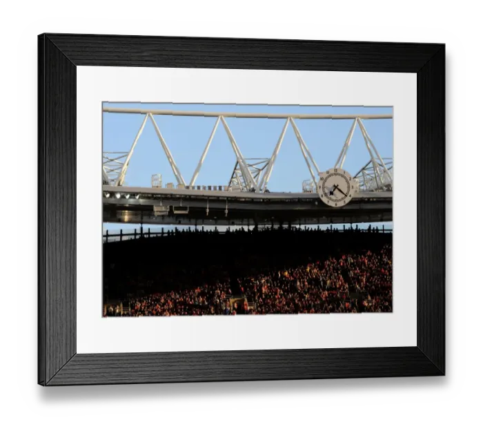 Framed Print : Clock End: Arsenal vs. Crystal Palace, Premier League 2014 / 15 Framed Print : Clock End: Arsenal vs. Crystal Palace, Premier League 2014 / 15