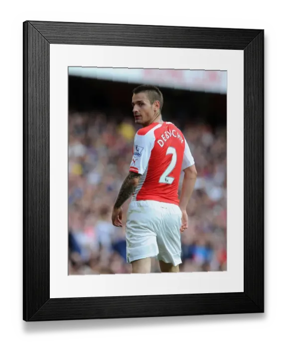 Framed Print : Mathieu Debuchy in Action: Arsenal vs Crystal Palace, Premier League 2014 / 15
