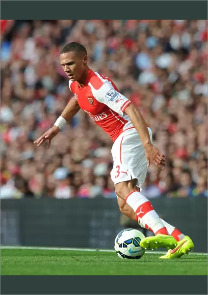 Kieran Gibbs (Arsenal). Arsenal 2: 1 Crystal Palace. Barclays Premier League. Emirates Stadium