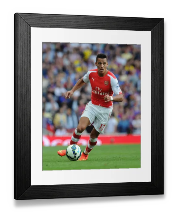 Framed Print : Alexis Sanchez: Arsenal's Dynamic Force vs. Crystal Palace, Premier League 2014 / 15