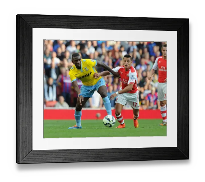 Framed Print : Clash at Emirates: Sanchez vs. Bolasie in Arsenal vs. Crystal Palace Premier League Showdown