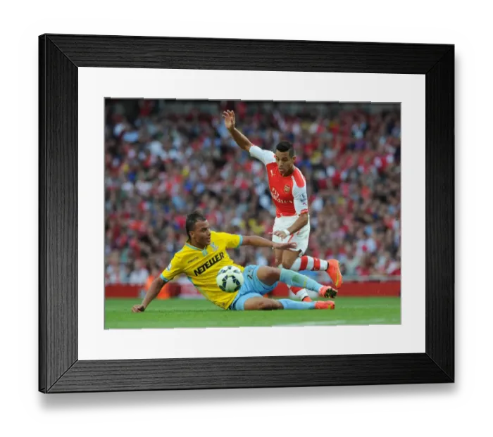 Framed Print : Sanchez vs. Chamakh: A Battle of Arsenal Talents at Emirates Stadium Framed Print : Sanchez vs. Chamakh: A Battle of Arsenal Talents at Emirates Stadium