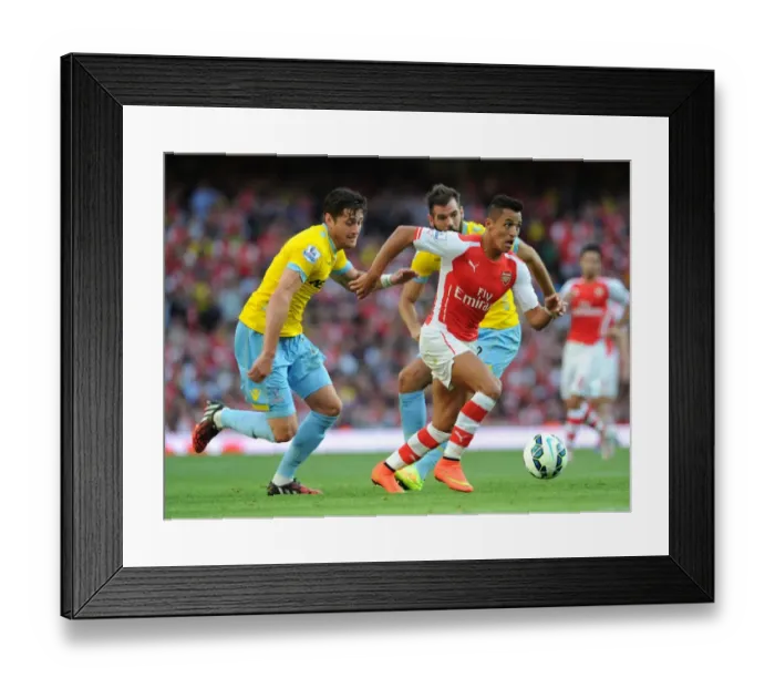 Framed Print : Intense Rivalry: Sanchez vs. Ward - Arsenal vs. Crystal Palace Face-Off Framed Print : Intense Rivalry: Sanchez vs. Ward - Arsenal vs. Crystal Palace Face-Off