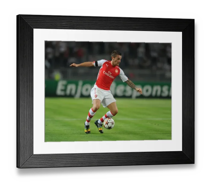 Framed Print : Mathieu Debuchy in Action: Arsenal vs. Besiktas, UEFA Champions League Qualifier (2014) Framed Print : Mathieu Debuchy in Action: Arsenal vs. Besiktas, UEFA Champions League Qualifier (2014)