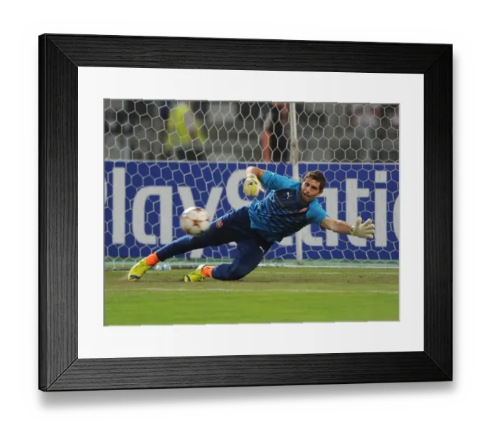 Framed Print : Emirates: Emi Martinez's Shutout in UEFA Champions League Qualifier vs. Besiktas Framed Print : Emirates: Emi Martinez's Shutout in UEFA Champions League Qualifier vs. Besiktas