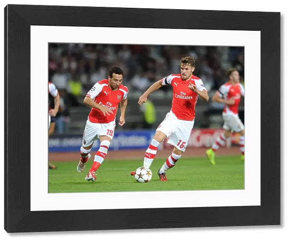 Aaron Ramsey and Santi Cazorla (Arsenal). Besiktas 0: 0 Arsenal. UEFA Champions League