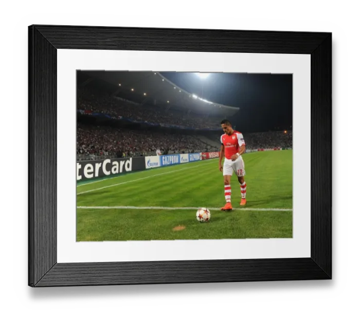 Framed Print : Alexis Sanchez in Action: Arsenal vs. Besiktas, UEFA Champions League Qualifier (2014) Framed Print : Alexis Sanchez in Action: Arsenal vs. Besiktas, UEFA Champions League Qualifier (2014)