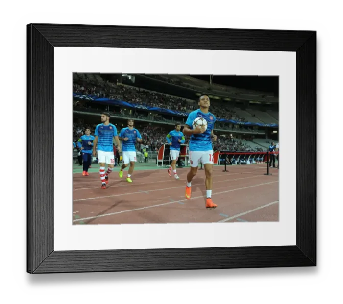 Framed Print : Alexis Sanchez's Warm-Up: Arsenal FC vs. Besiktas JK, UEFA Champions League Qualifiers, Istanbul, 2014 Framed Print : Alexis Sanchez's Warm-Up: Arsenal FC vs. Besiktas JK, UEFA Champions League Qualifiers, Istanbul, 2014