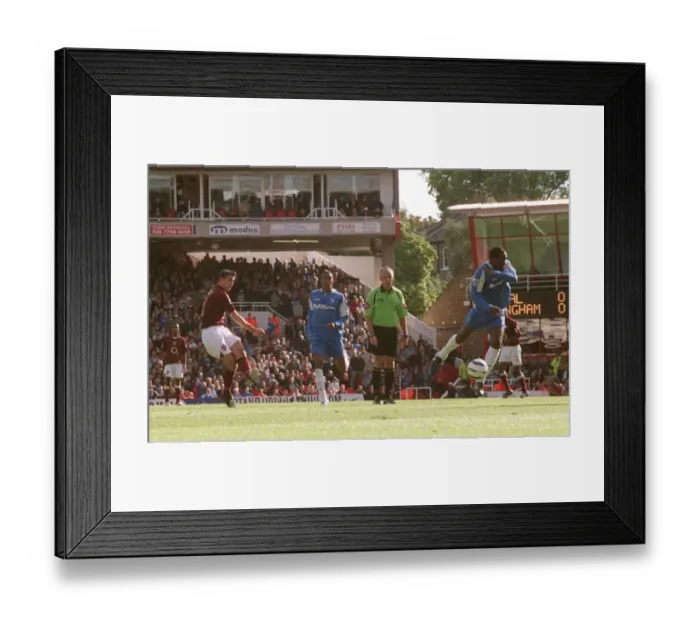 Framed Print : Van Persie's Thrilling Goal: Arsenal Leads 1-0 Against Birmingham, FA Premiership, Highbury, London, 2005 Framed Print : Van Persie's Thrilling Goal: Arsenal Leads 1-0 Against Birmingham, FA Premiership, Highbury, London, 2005
