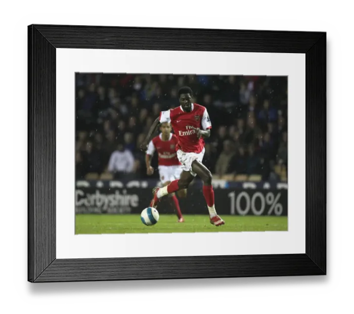 Framed Print : Adebayor's Hat-Trick: Arsenal Crushes Derby 6-2 in Premier League Framed Print : Adebayor's Hat-Trick: Arsenal Crushes Derby 6-2 in Premier League