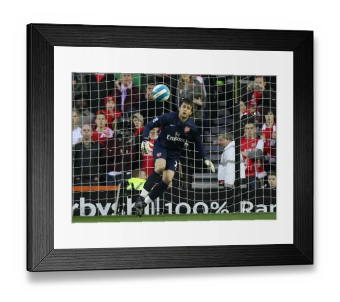 Framed Print : Lukasz Fabianski's Dominant Performance: Arsenal's 6-2 Victory over Derby County, April 2008