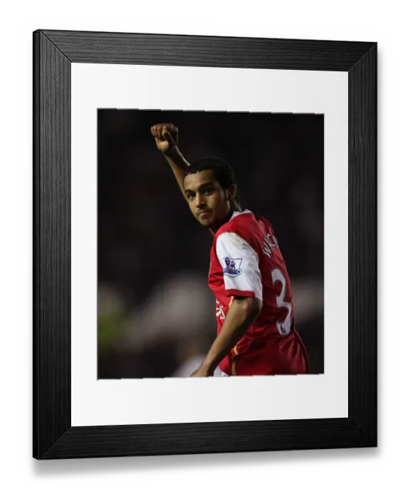 Framed Print : Theo Walcott's Brace: Arsenal's Dominant Derby Victory (4-2)