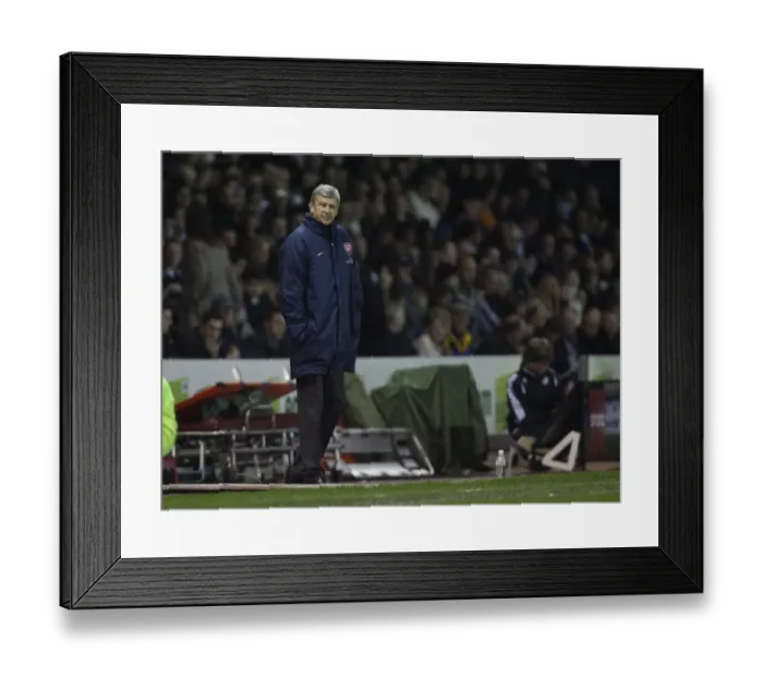 Framed Print : Arsenal manager Arsene Wenger during the match