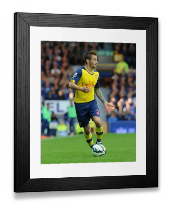 Framed Print : Mathieu Debuchy: Arsenal's Defensive Force at Everton (2014 / 15 Premier League)