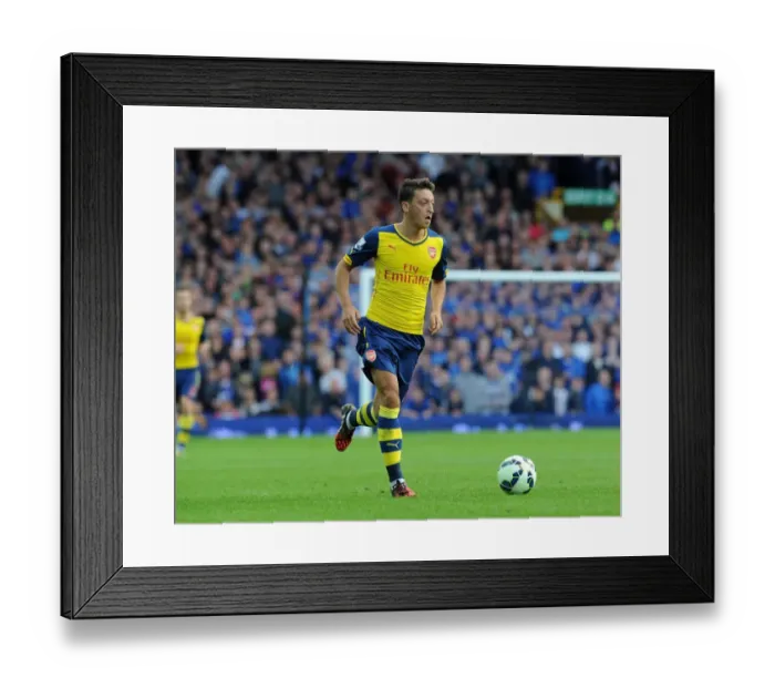 Framed Print : Mesut Ozil in Action: Everton vs. Arsenal, Premier League 2014 / 15 Framed Print : Mesut Ozil in Action: Everton vs. Arsenal, Premier League 2014 / 15