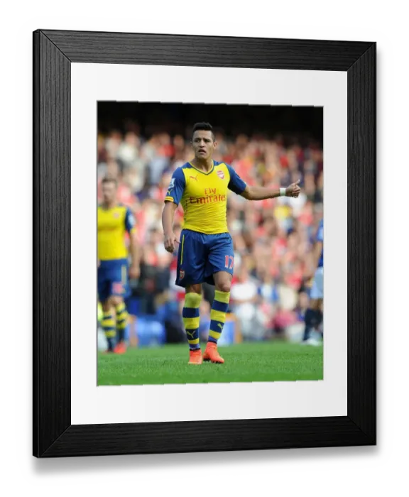 Framed Print : Alexis Sanchez in Action: Everton vs. Arsenal, Premier League 2014 / 15 Framed Print : Alexis Sanchez in Action: Everton vs. Arsenal, Premier League 2014 / 15