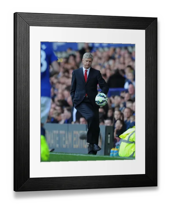 Framed Print : Arsene Wenger at Goodison Park: Premier League Clash 2014 / 15 Framed Print : Arsene Wenger at Goodison Park: Premier League Clash 2014 / 15