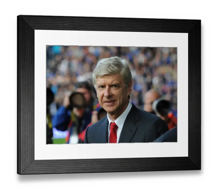 Framed Print : Arsene Wenger: Everton vs Arsenal, Premier League 2014 / 15