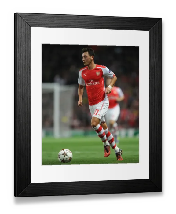 Framed Print : Mesut Ozil in Action: Arsenal vs. Besiktas, UEFA Champions League (2014) Framed Print : Mesut Ozil in Action: Arsenal vs. Besiktas, UEFA Champions League (2014)