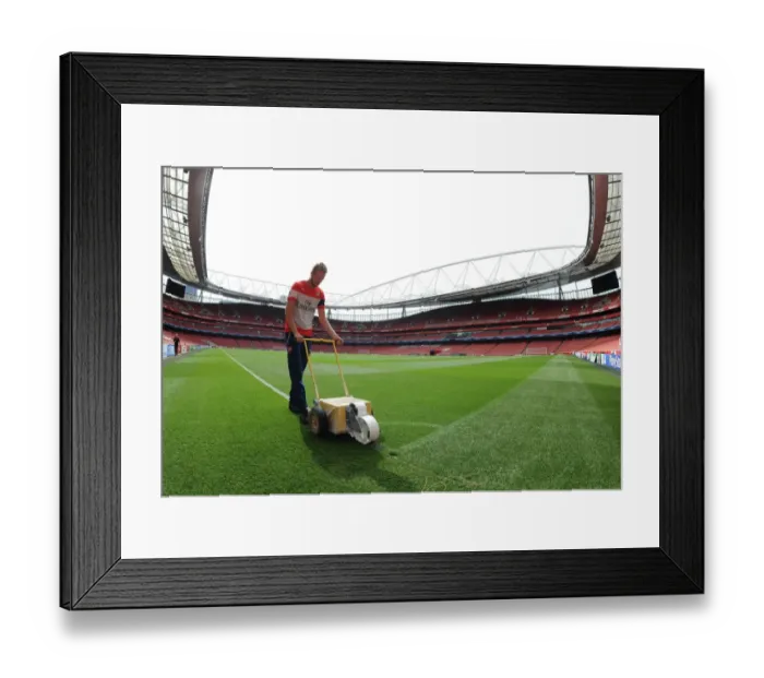 Framed Print : Arsenal's Emirates Stadium: Readied for Champions League Clash Against Besiktas (2014 / 15) Framed Print : Arsenal's Emirates Stadium: Readied for Champions League Clash Against Besiktas (2014 / 15)
