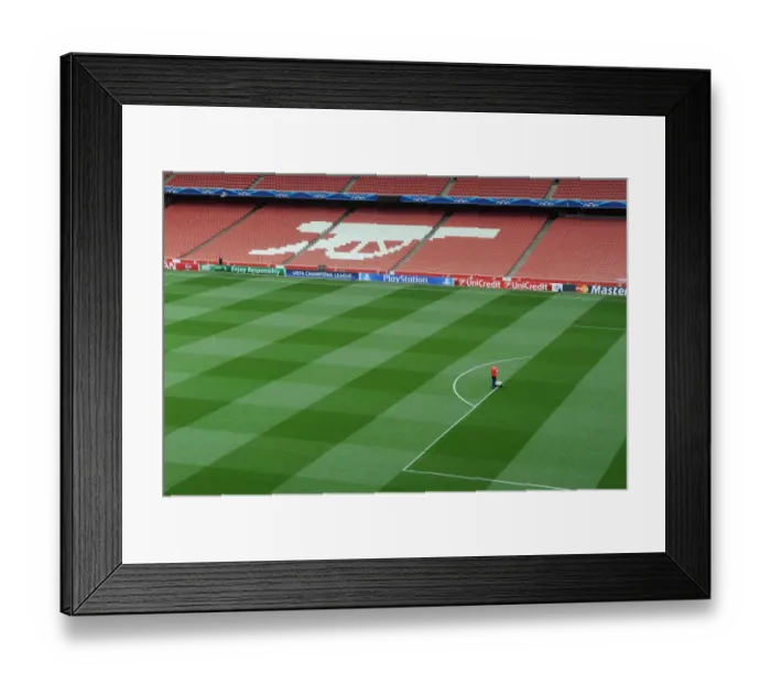 Framed Print : Arsenal's Emirates Stadium: Preparing for Champions League Clash Against Besiktas (2014) Framed Print : Arsenal's Emirates Stadium: Preparing for Champions League Clash Against Besiktas (2014)