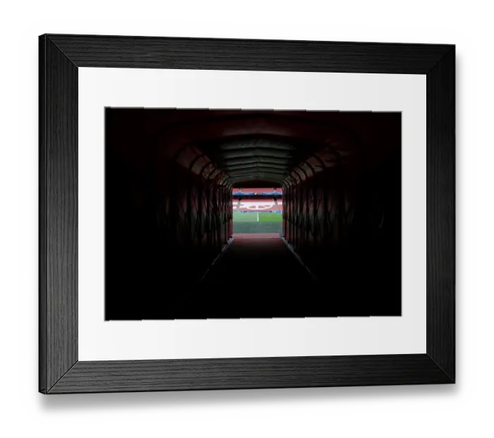 Framed Print : Arsenal FC vs Besiktas: Players Tunnel, Emirates Stadium - UEFA Champions League Qualifiers (2014) Framed Print : Arsenal FC vs Besiktas: Players Tunnel, Emirates Stadium - UEFA Champions League Qualifiers (2014)