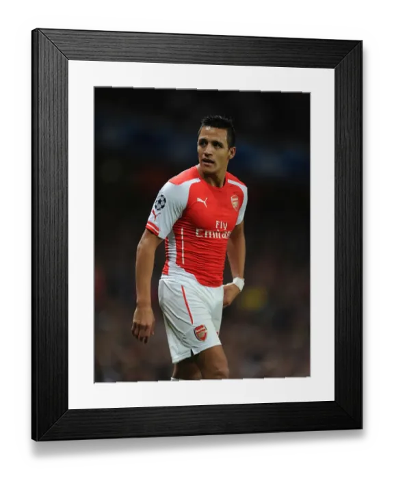 Framed Print : Alexis Sanchez in Action: Arsenal vs Besiktas, 2014 UEFA Champions League Framed Print : Alexis Sanchez in Action: Arsenal vs Besiktas, 2014 UEFA Champions League