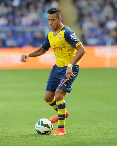 Alexis Sanchez (Arsenal). Leicester City 1: 1 Arsenal. Barclays Premier League. The