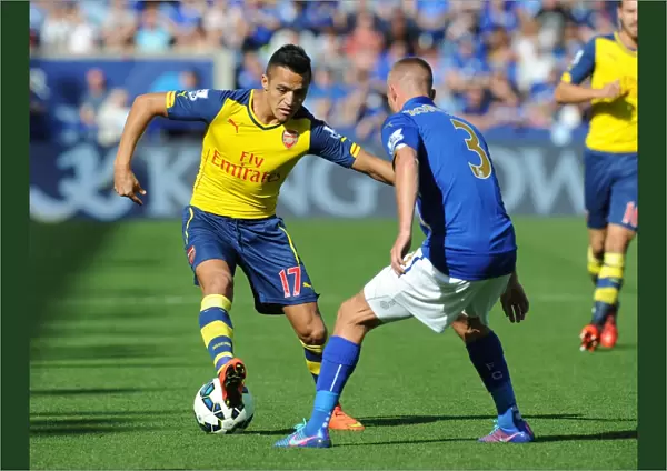 Alexis Sanchez (Arsenal) Paul Konchesky (Leicester). Leicester City 1: 1 Arsenal