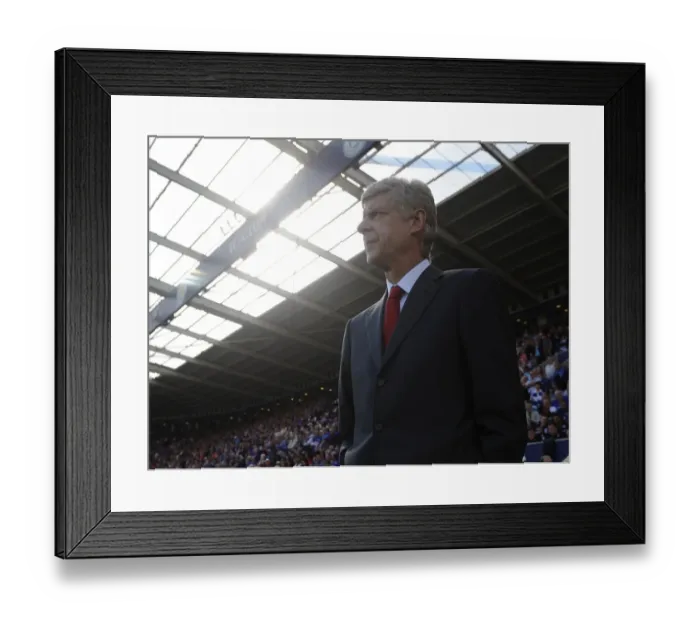 Framed Print : Arsene Wenger at the Stalemate: Leicester City 1-1 Arsenal, Barclays Premier League Framed Print : Arsene Wenger at the Stalemate: Leicester City 1-1 Arsenal, Barclays Premier League
