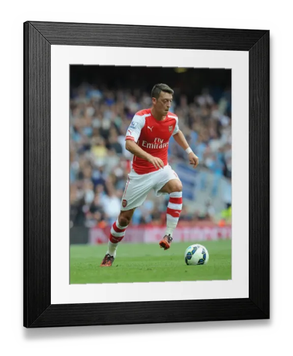 Framed Print : Mesut Ozil in Action: Arsenal vs Manchester City, Premier League 2014-15 Framed Print : Mesut Ozil in Action: Arsenal vs Manchester City, Premier League 2014-15