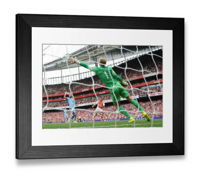Framed Print : Alexis Sanchez's Stunner: Arsenal's Game-Changing Goal vs. Manchester City, 2014-15 Premier League