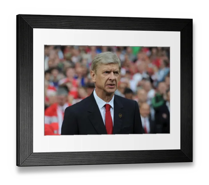 Framed Print : Arsene Wenger: Arsenal Manager at Emirates Stadium Facing Manchester City, Premier League 2014-15 Framed Print : Arsene Wenger: Arsenal Manager at Emirates Stadium Facing Manchester City, Premier League 2014-15
