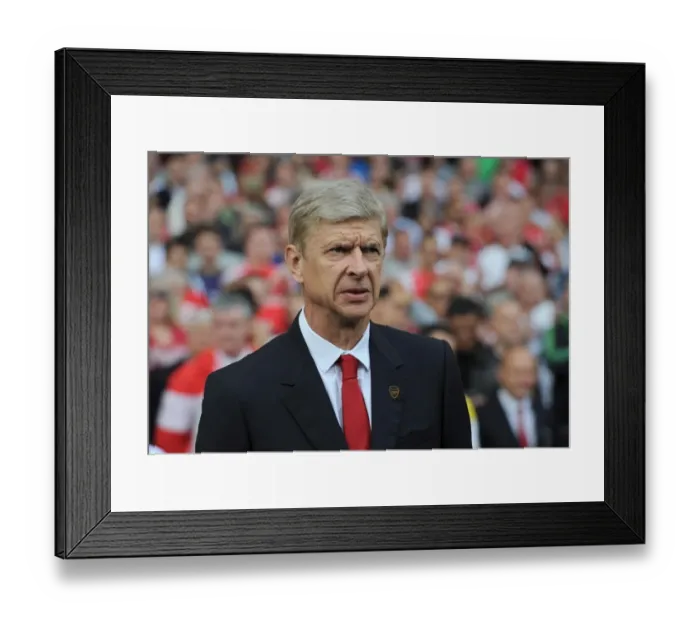 Framed Print : Arsene Wenger: Arsenal Manager Facing Manchester City at Emirates Stadium, Premier League 2014-15 Framed Print : Arsene Wenger: Arsenal Manager Facing Manchester City at Emirates Stadium, Premier League 2014-15