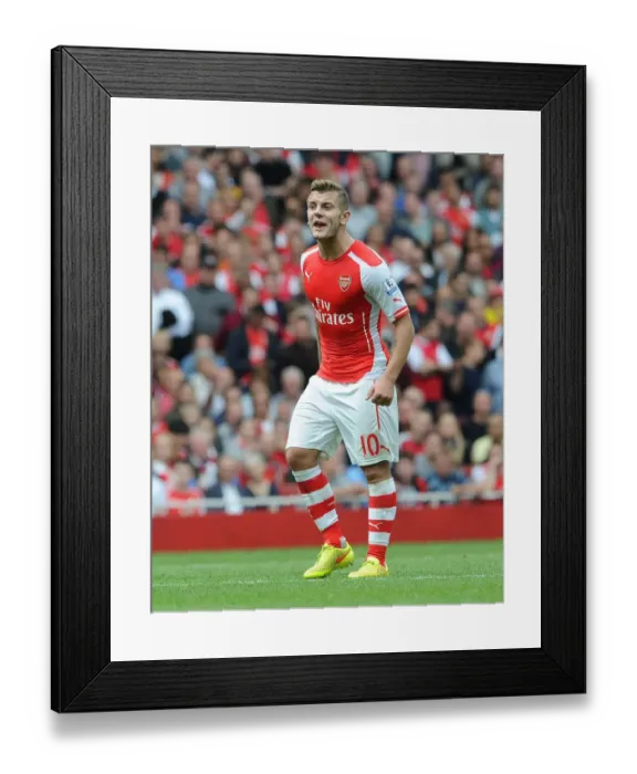 Framed Print : Jack Wilshere: Arsenal vs Manchester City, Premier League 2014-15 Framed Print : Jack Wilshere: Arsenal vs Manchester City, Premier League 2014-15