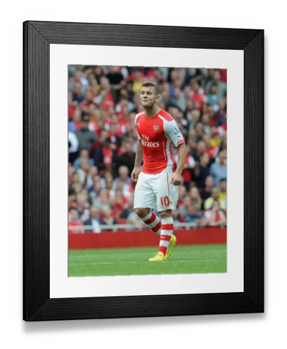 Framed Print : Jack Wilshere in Action: Arsenal vs Manchester City, Premier League 2014-15 Framed Print : Jack Wilshere in Action: Arsenal vs Manchester City, Premier League 2014-15