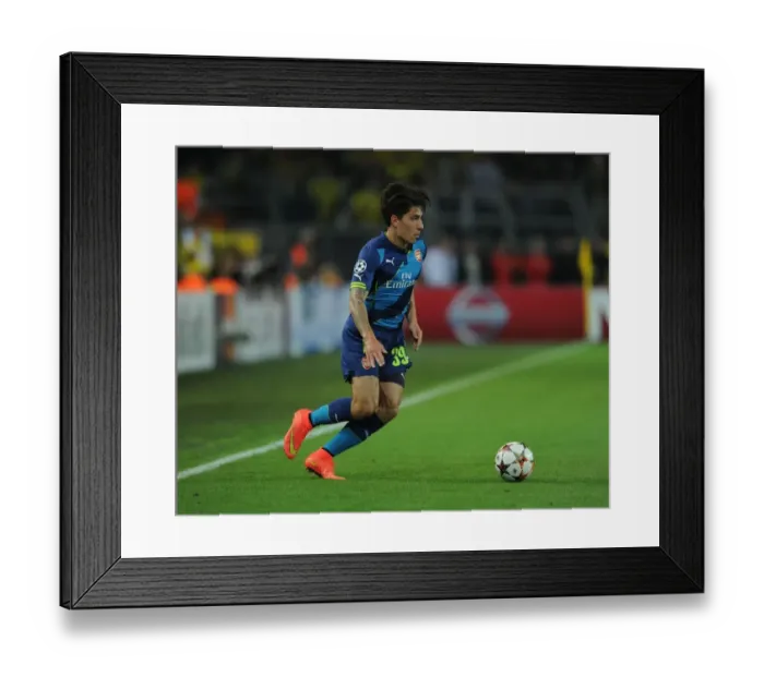 Framed Print : Champions League Showdown: Hector Bellerin Faces Borussia Dortmund