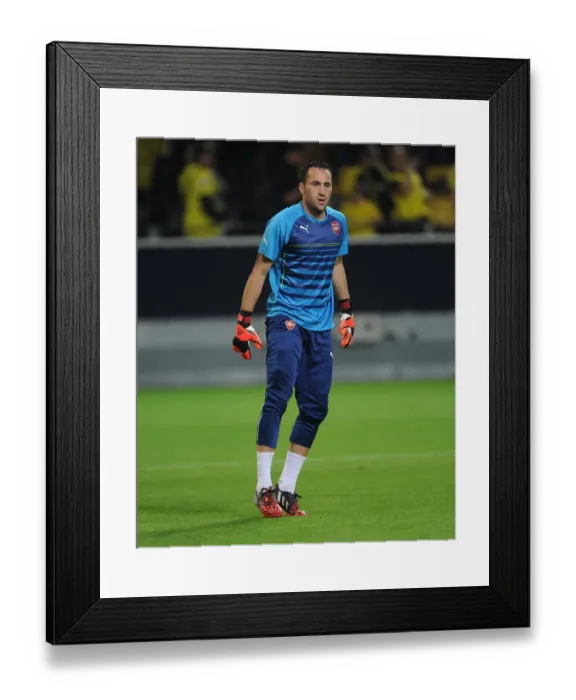 Framed Print : Arsenal's David Ospina Prepares for Borussia Dortmund Clash in 2014-15 UEFA Champions League Framed Print : Arsenal's David Ospina Prepares for Borussia Dortmund Clash in 2014-15 UEFA Champions League