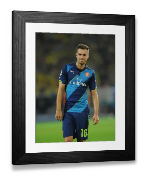 Framed Print : Champions League Showdown: Aaron Ramsey Faces Borussia Dortmund
