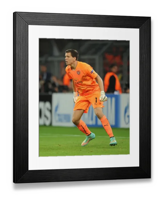 Framed Print : Wojciech Szczesny: Arsenal's Fortress in Dortmund's Den (Borussia Dortmund vs Arsenal, UEFA Champions League 2014-15)