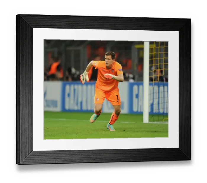 Framed Print : Wojciech Szczesny: Arsenal's Fortress at Borussia Dortmund, UEFA Champions League 2014-15 Framed Print : Wojciech Szczesny: Arsenal's Fortress at Borussia Dortmund, UEFA Champions League 2014-15