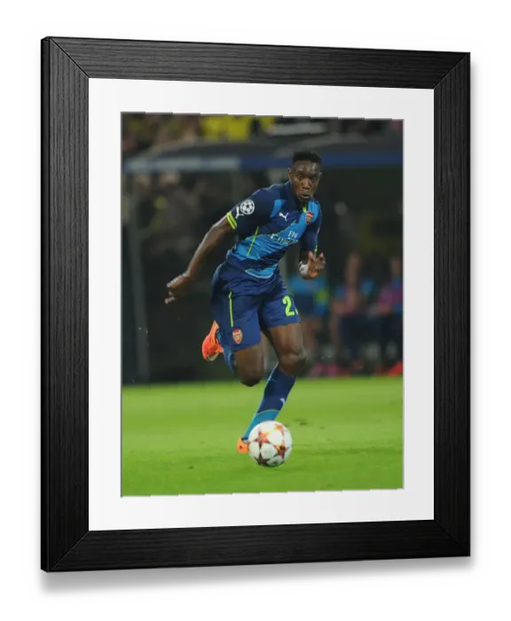 Framed Print : Danny Welbeck in Action: Arsenal vs. Borussia Dortmund, UEFA Champions League (2014-15)