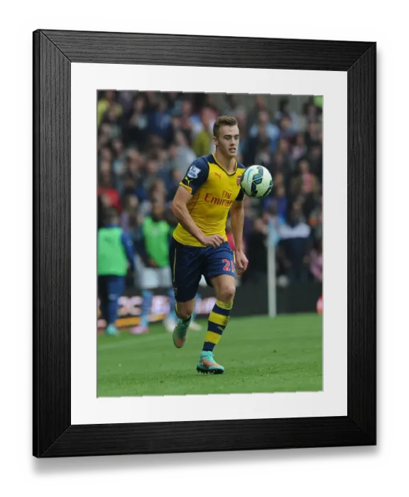 Framed Print : Calum Chambers: In Action against Aston Villa, Premier League 2014-15 Framed Print : Calum Chambers: In Action against Aston Villa, Premier League 2014-15